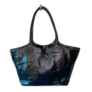 Coach Bleeker Black Leather Shoulder Bag
